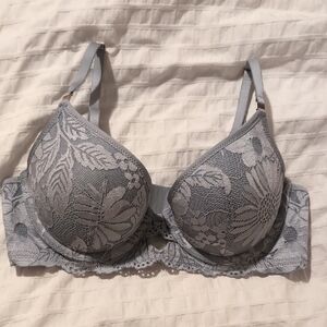 Grey-Blue Aerie Pushup Bra